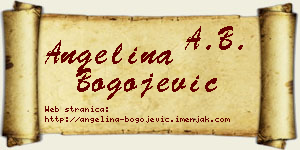 Angelina Bogojević vizit kartica